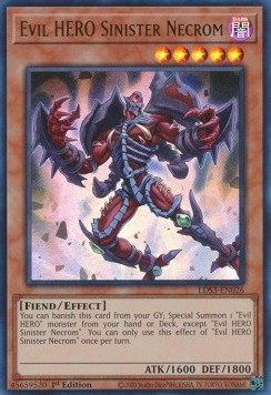 Evil HERO Sinister Necrom LDS3-026 Ultra Rare Excellent Englisch 1. Auflage