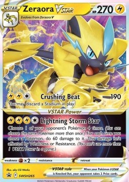 Zeraora VSTAR SWSH-265 Promo Near Mint Deutsch