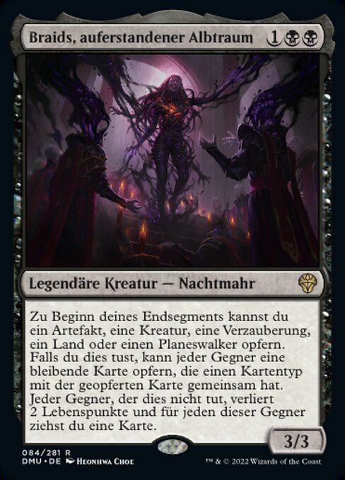 Braids, auferstandener Albtraum DMU-84 Rare Excellent Deutsch Foil