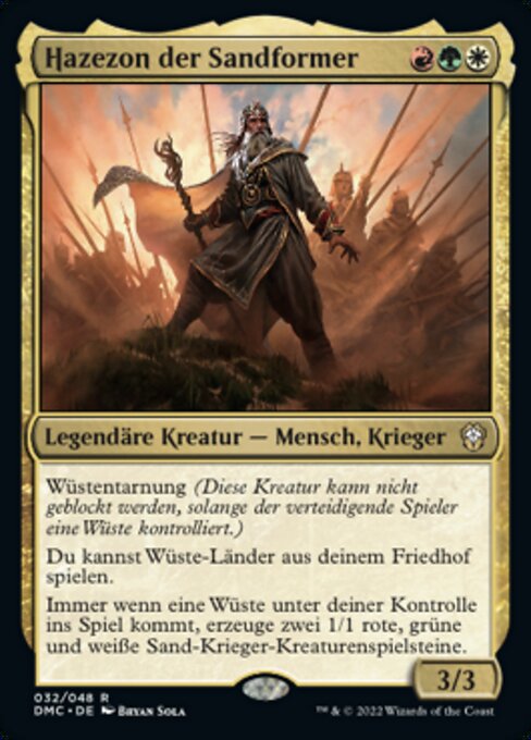 Hazezon, Shaper of Sand DMC-32 Rare Near Mint Deutsch