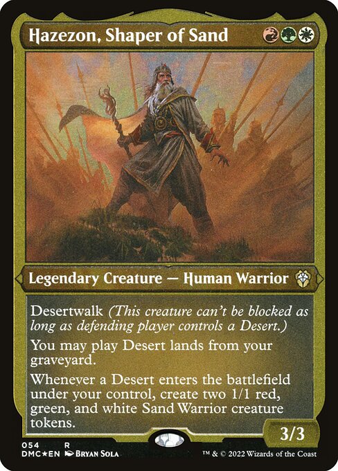 Hazezon, Shaper of Sand XDMC-54 Rare Near Mint Deutsch Foil