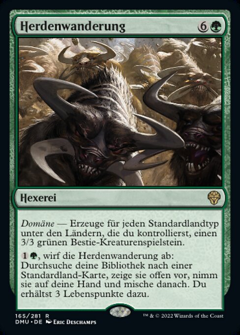 Herdenwanderung DMU-165 Rare Near Mint Deutsch Foil