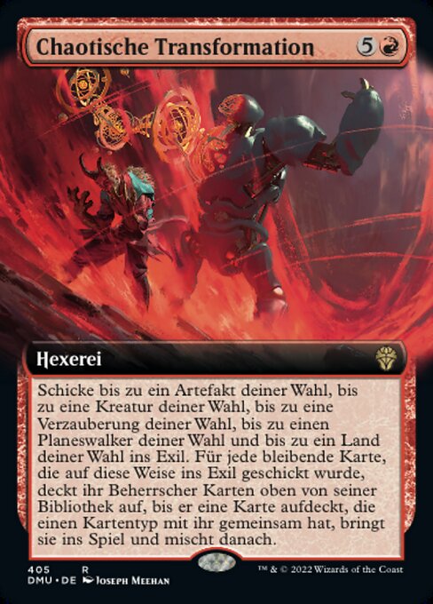 Chaotische Transformation XDMU-405 Rare Near Mint Deutsch Foil