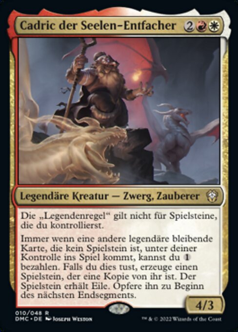 Cadric, Soul Kindler DMC-10 Rare Near Mint Deutsch