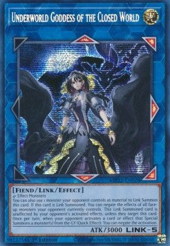 Unterweltgöttin der geschlossenen Welt MP22-028 Secret Rare Excellent Deutsch 1. Auflage