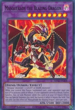 Masquerade der flammende Drache MP22-208 Super Rare Good Deutsch 1. Auflage