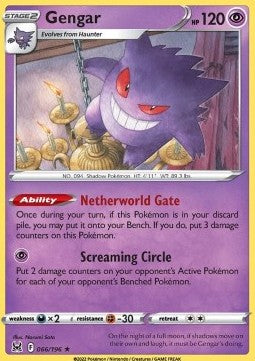 Gengar LOR-066 Holo Rare Excellent Deutsch