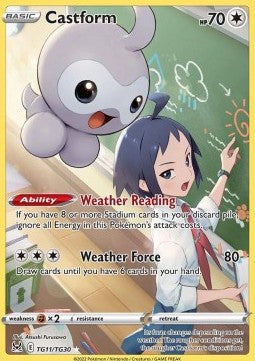 Castform LOR-TG11 Holo Rare Near Mint Englisch
