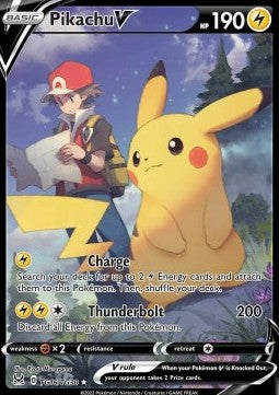 Pikachu V LOR-TG16 Ultra Rare Excellent Englisch