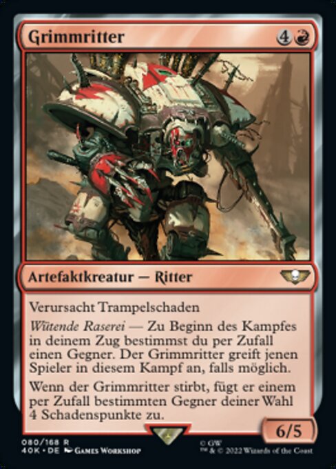 Grimmritter 40K-80 Rare Near Mint Deutsch