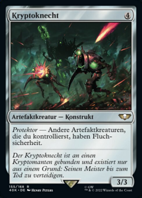 Kryptoknecht 40K-155 Rare Near Mint Deutsch