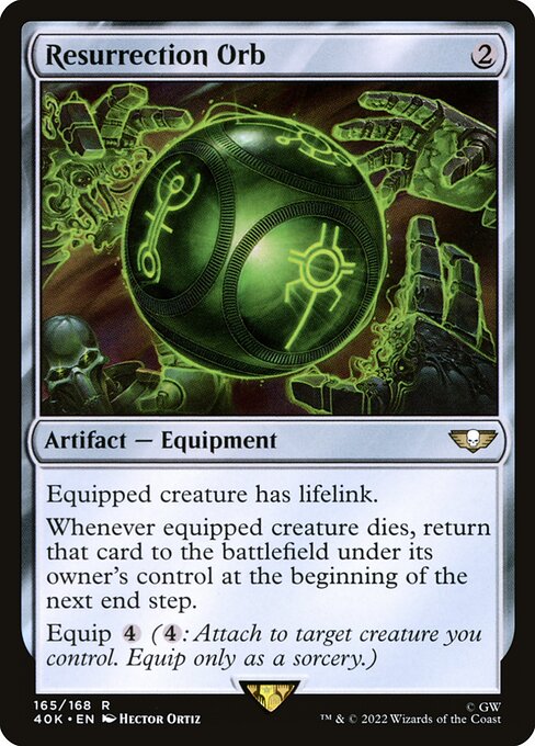 Resurrection Orb 40K-165 Rare Near Mint Englisch