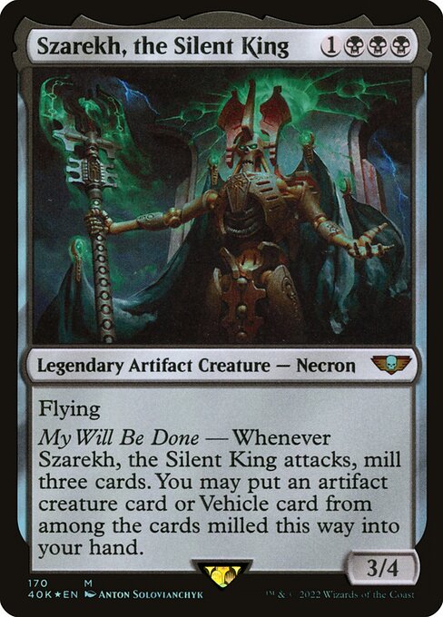 Szarekh, the Silent King (V.2) 40K-170 Mythic Excellent Englisch Foil