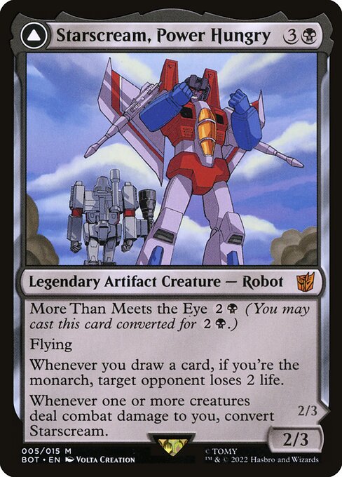 Starscream, Power Hungry // Starscream, Seeker Leader BOT-5 Mythic Light Played Japanisch