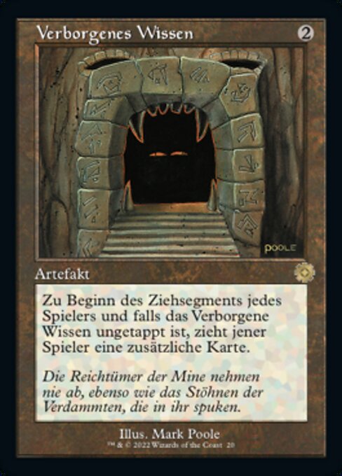 Verborgenes Wissen (V.1) BRR-20 Rare Excellent Deutsch