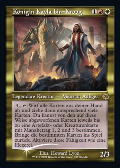 Queen Kayla bin-Kroog (V.3) PBRO-379 Rare Good Deutsch Foil