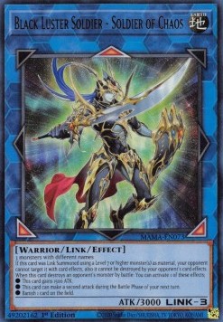 Schwarz Glänzender Soldat - Soldat des Chaos (V.1) MAMA-073 Ultra Rare Excellent Deutsch 1. Auflage