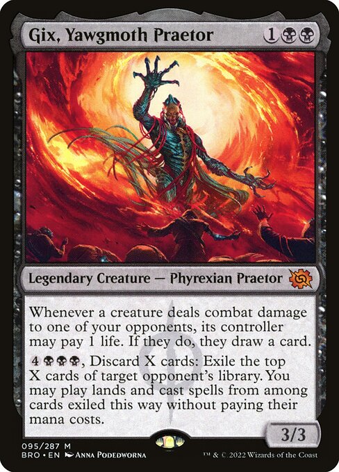 Gix, Yawgmoth Praetor BRO-95 Mythic Near Mint Englisch