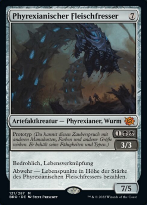 Phyrexianischer Fleischfresser BRO-121 Mythic Near Mint Deutsch Foil
