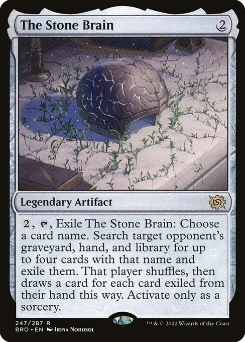 The Stone Brain BRO-247 Rare Excellent Englisch Foil