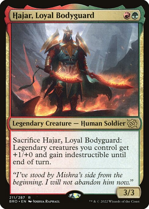 Hajar, Loyal Bodyguard BRO-211 Rare Excellent Englisch