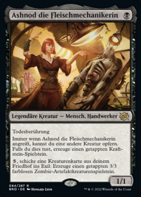 Ashnod die Fleischmechanikerin BRO-84 Rare Near Mint Deutsch