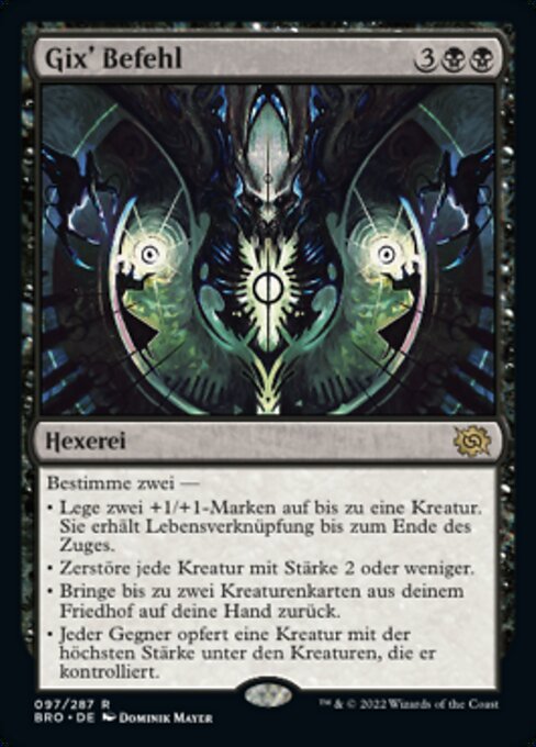 Gix' Befehl BRO-97 Rare Excellent Deutsch