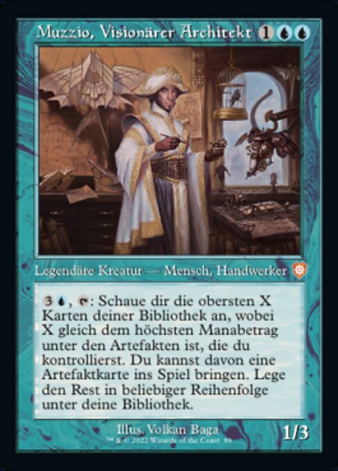 Muzzio, Visionary Architect BRC-89 Mythic Near Mint Deutsch