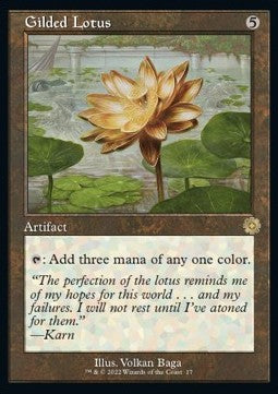 Vergoldeter Lotus (V.1) BRR-17 Rare Excellent Englisch Foil