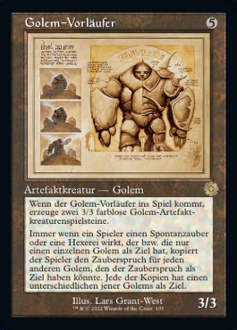 Golem-Vorläufer (V.2) BRR-105 Rare Excellent Deutsch