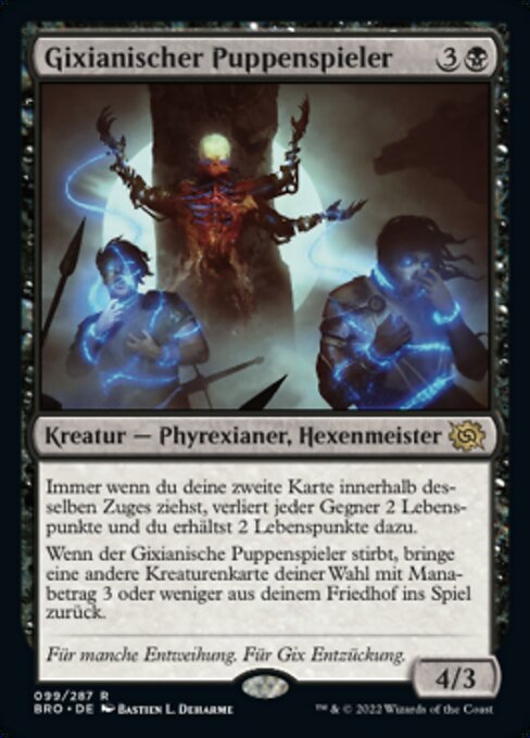 Gixianischer Puppenspieler BRO-99 Rare Excellent Deutsch Foil