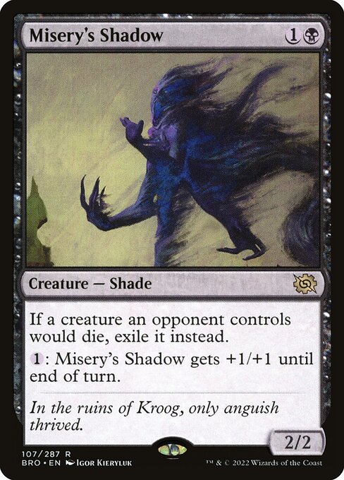 Misery's Shadow BRO-107 Rare Excellent Englisch Foil