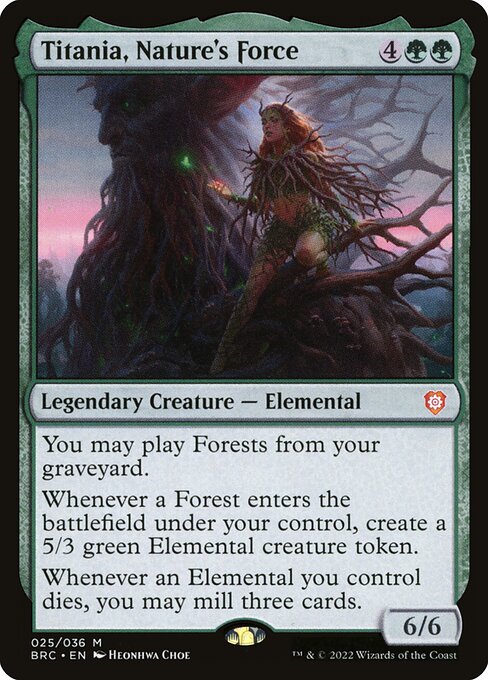Titania, Nature's Force (V.1) XBRC-25 Mythic Excellent Englisch