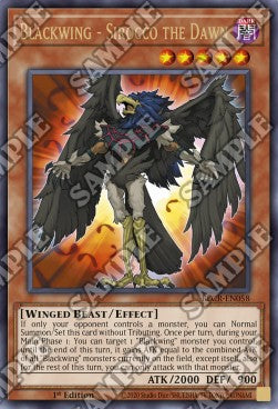 Schwarzflügel - Sirocco die Morgenröte BLCR-058 Ultra Rare Excellent Deutsch 1. Auflage
