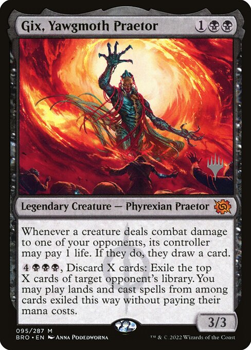 Gix, Prätor von Yawgmoth (V.2) PBRO-95 Mythic Near Mint Deutsch