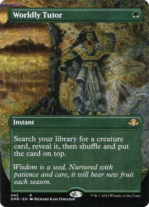 Worldly Tutor (V.2) XDMR-442 Rare Light Played Englisch