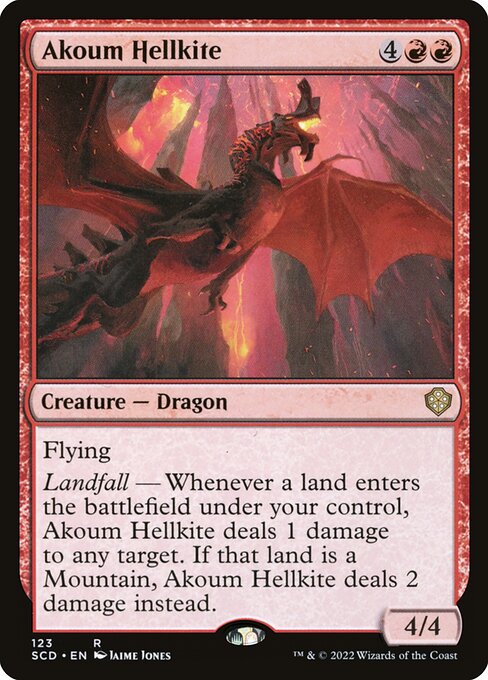 Akoum Hellkite SCD-123 Rare Near Mint Englisch