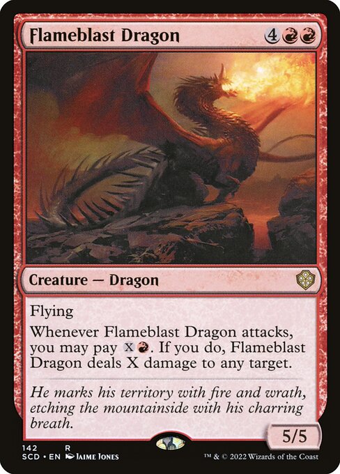 Flameblast Dragon SCD-142 Rare Near Mint Englisch