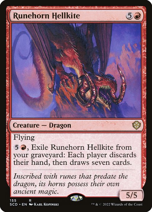 Runehorn Hellkite SCD-155 Rare Near Mint Englisch
