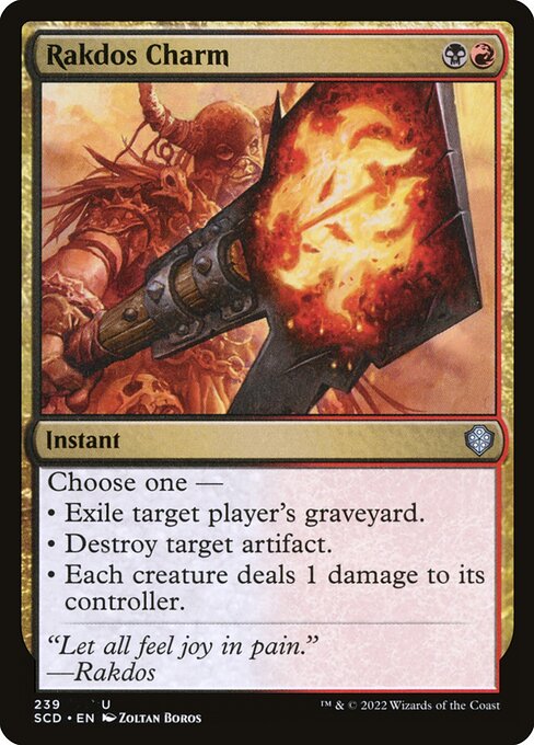 Rakdos-Amulett SCD-239 Uncommon Near Mint Deutsch