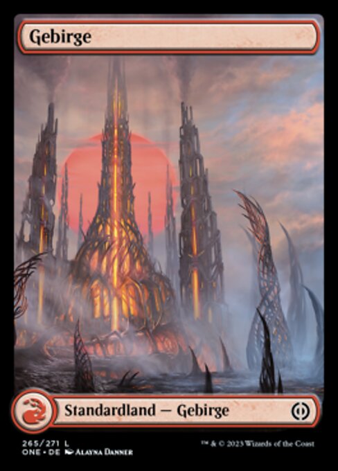 Gebirge (V.1) ONE-265 Land Near Mint Deutsch