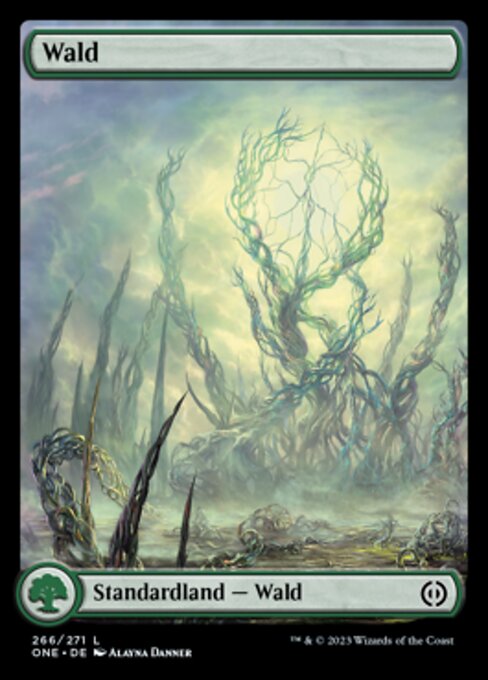 Wald (V.1) ONE-266 Land Near Mint Deutsch Foil