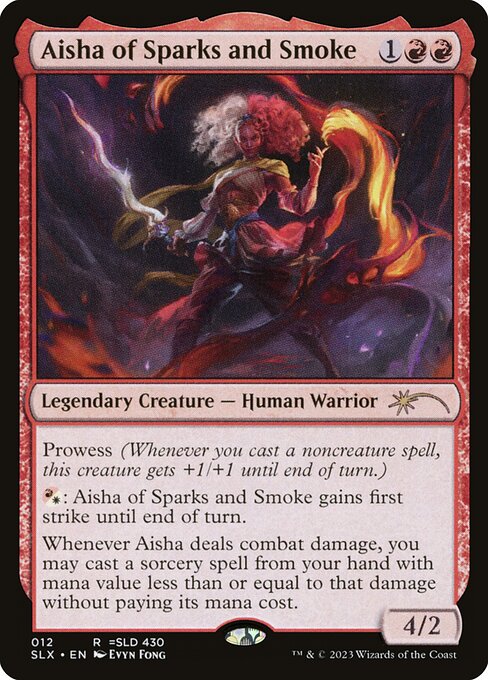 Aisha of Sparks and Smoke SLX-12 Rare Near Mint Englisch