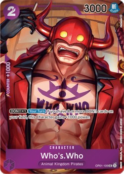 Who's.Who (OP01-109) (V.2) OP01 Alternate Art Excellent Englisch