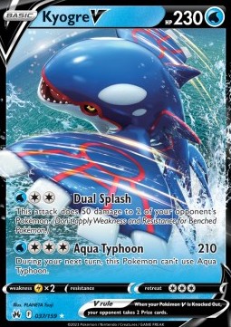 Kyogre V CRZ-037 Ultra Rare Good Deutsch