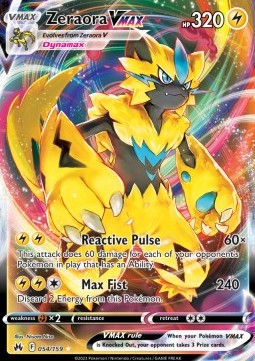 Zeraora VMAX CRZ-054 Ultra Rare Near Mint Deutsch