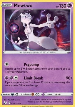 Mewtwo CRZ-059 Holo Rare Excellent Englisch