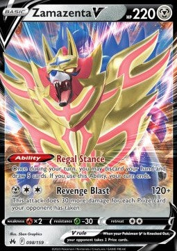Zamazenta V CRZ-098 Ultra Rare Good Deutsch