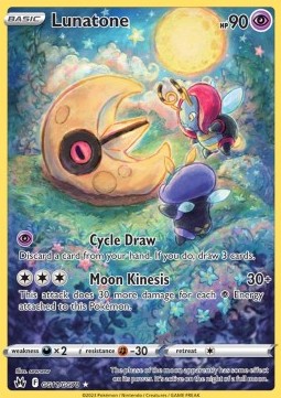 Lunatone CRZ-GG11 Holo Rare Near Mint Englisch