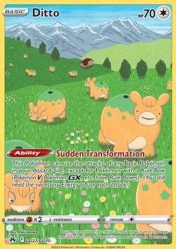Ditto CRZ-GG22 Holo Rare Excellent Englisch
